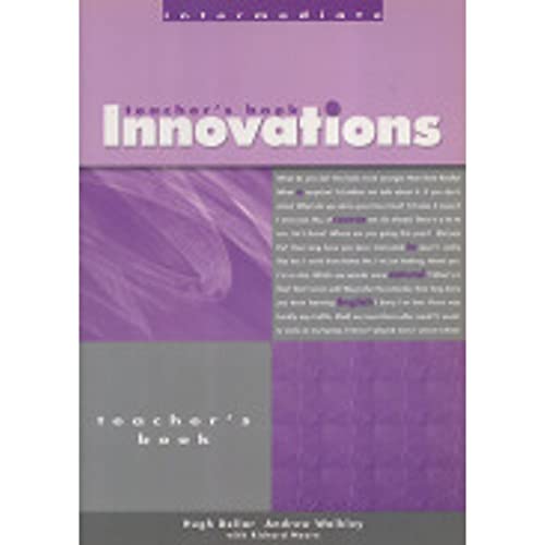Stock image for Innovations Intermediate Teacher's Book: A Course in Natural English (Helbling Languages) for sale by medimops