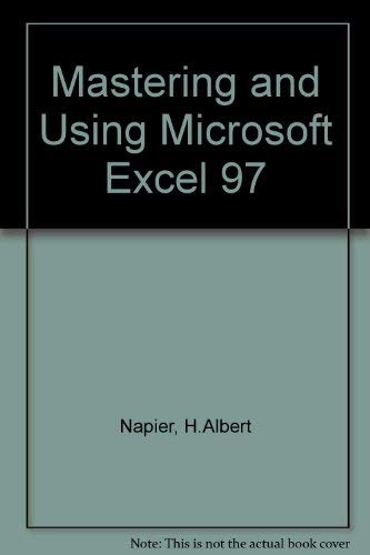 Stock image for Mastering and Using Microsoft: Excel 97 for sale by -OnTimeBooks-