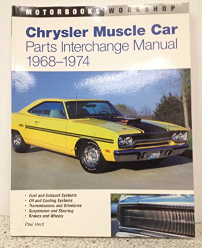 Beispielbild fr Chrysler Muscle Car Parts Interchange Manual, 1968-1974 zum Verkauf von dsmbooks