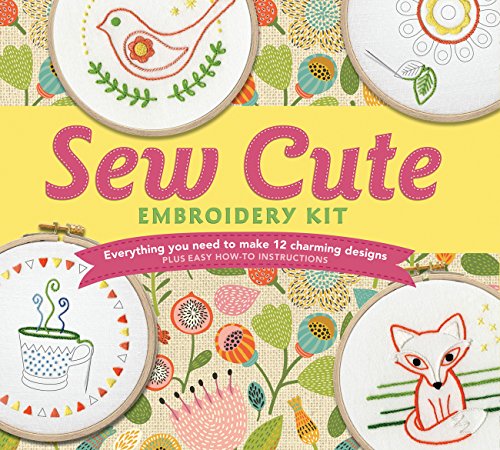 Beispielbild fr Sew Cute Embroidery Kit: Everything You Need to make 12 Charming Designs zum Verkauf von PlumCircle
