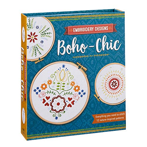 Beispielbild fr Embroidery Designs Boho-Chic: Everything You Need to Stitch 12 Nature-Inspired Patterns zum Verkauf von PlumCircle