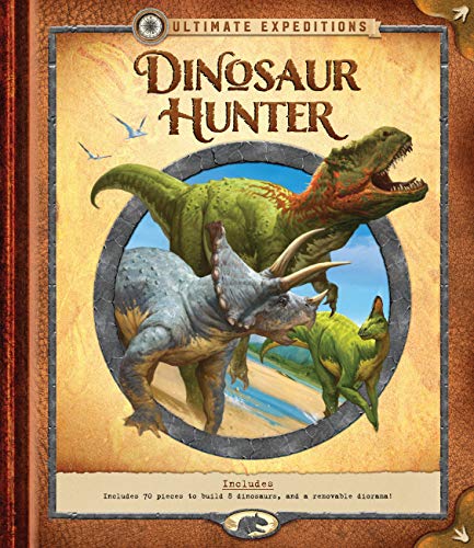 Beispielbild fr Ultimate Expeditions: Dinosaur Hunter: Includes 70 pieces to build 8 dinosaurs, and a removable diorama! zum Verkauf von WorldofBooks