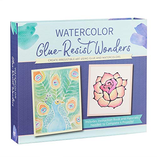 Imagen de archivo de Watercolor Glue-Resist Wonders: Create Irresistible Art Using Glue and Watercolors a la venta por GoldenDragon