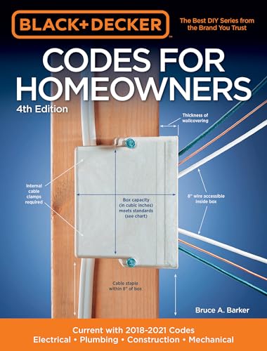 Stock image for Black & Decker Codes for Homeowners 4th Edition: Current with 2018-2021 Codes - Electrical - Plumbing - Construction - Mechanical for sale by ThriftBooks-Dallas