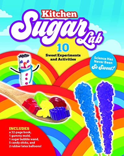 Imagen de archivo de Kitchen Sugar Lab: Science Has Never Been So Sweet! 10 Sweet Experiments and Activities  " Includes: a 32-page book, 1 gummy mold, 1 sugar bubble wand, 5 candy sticks, and 2 rubber latex balloons! a la venta por PlumCircle