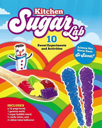 Stock image for Kitchen Sugar Lab: Science Has Never Been So Sweet! 10 Sweet Experiments and Activities " Includes: a 32-page book, 1 gummy mold, 1 sugar bubble wand, 5 candy sticks, and 2 rubber latex balloons! for sale by PlumCircle