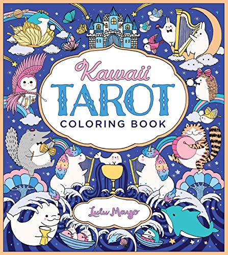 Imagen de archivo de Kawaii Tarot Coloring Book: Color your way through the cutest of tarot cards--kawaii style! a la venta por BooksRun