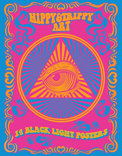 Imagen de archivo de Hippy & Trippy Art: 14 Black Light Posters (Black Light Poster Book) a la venta por Housing Works Online Bookstore