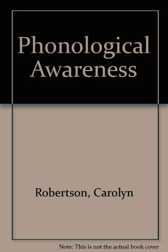 Stock image for Phonological Awareness for sale by BooksRun