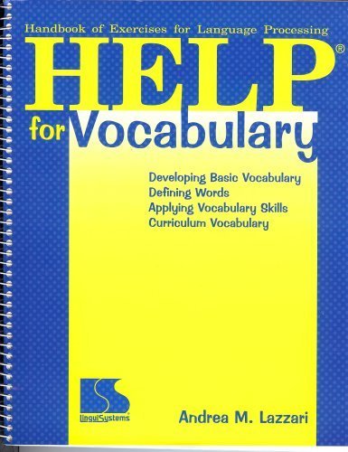 Stock image for HELP for Vocabulary (Handbook of Exercises for Language Proccessing) for sale by KuleliBooks