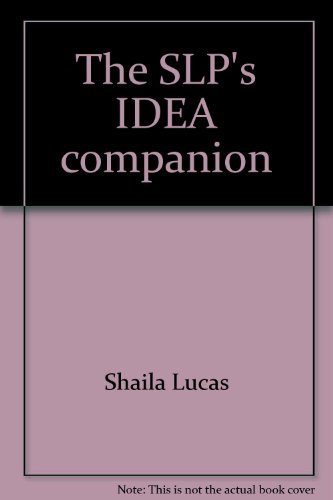 Beispielbild fr SLP's IDEA Companion zum Verkauf von Better World Books