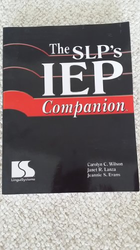 Imagen de archivo de SLP's IEP Companion a la venta por SecondSale