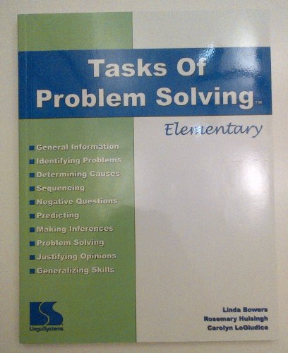 Beispielbild fr Tasks of Problem Solving; Elementary (Lingui Systems) zum Verkauf von Books of the Smoky Mountains