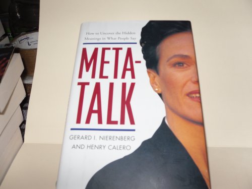 Stock image for Meta-talk: How to uncover hidden meanings in what people say for sale by Better World Books