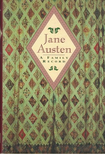 Imagen de archivo de Jane Austen, a family record a la venta por More Than Words