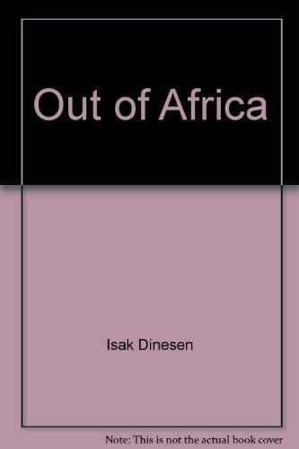 Imagen de archivo de Out of Africa a la venta por Better World Books: West