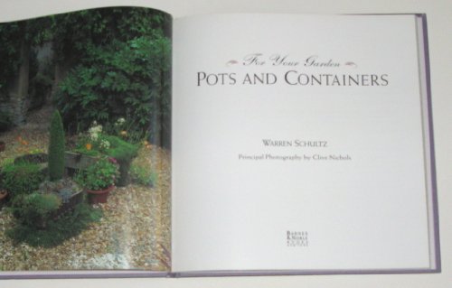 Stock image for Pots and Containers (For Your Garden) for sale by BookHolders