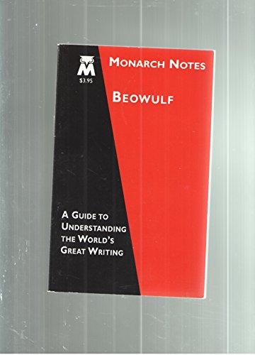 Stock image for Beowulf (Monarch Notes) for sale by Decluttr