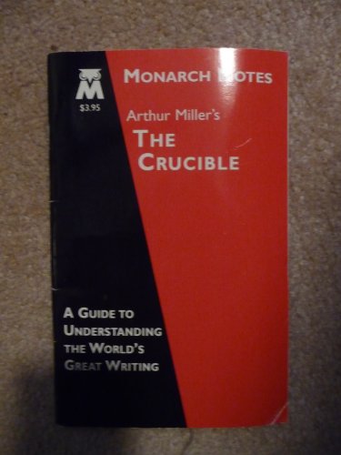 Beispielbild fr The Crucible: Monarch Notes zum Verkauf von ThriftBooks-Atlanta