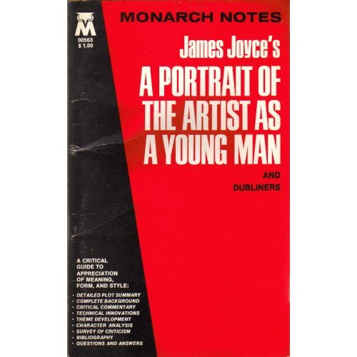 Beispielbild fr James Joyce's a Portrait of the Artist As a Young Man (Monarch Notes) zum Verkauf von Wonder Book
