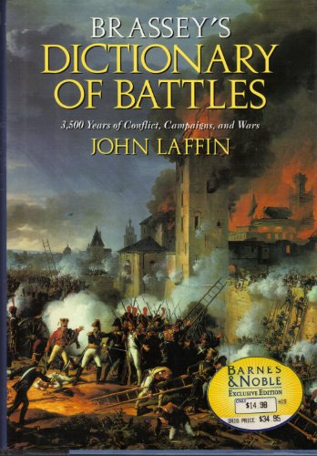 Imagen de archivo de Brassey's dictionary of battles a la venta por Better World Books