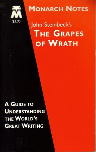 Imagen de archivo de Monarch Notes Grapes of Wrath a la venta por Better World Books