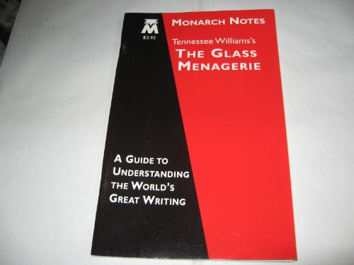 Beispielbild fr Tennessee Williams's The Glass Menagerie (Monarch notes) zum Verkauf von Ergodebooks