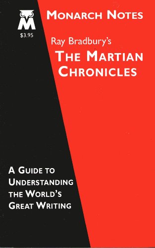 Imagen de archivo de Ray Bradbury's The Martian chronicles (Monarch notes) a la venta por Books  Revisited