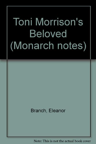 Stock image for Toni Morrison's Beloved (Monarch notes) for sale by Better World Books