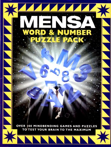 Stock image for Mensa ~ Word & Number Puzzle Pack (Box Set) for sale by HPB-Red