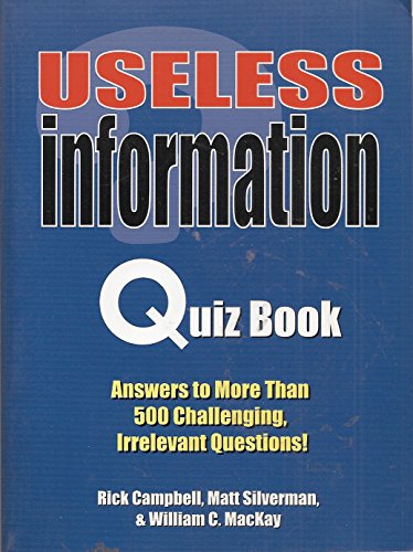 Imagen de archivo de Useless Information Quiz Book a la venta por Wonder Book
