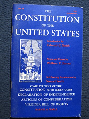 Imagen de archivo de The Constitution of the United States of America ; with the Declaration of Independence and the Articles of Confederation a la venta por Better World Books