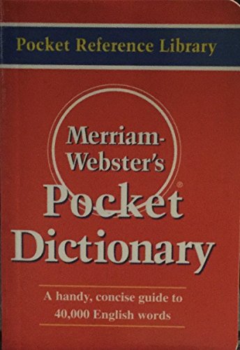 Beispielbild fr Webster's Pocket English Dictionary zum Verkauf von SecondSale