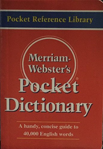 Stock image for Webster's Pocket English Dictionary for sale by Wonder Book