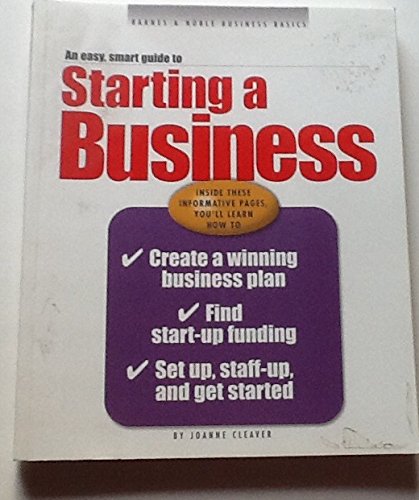 Imagen de archivo de Starting a Business (Barnes & Noble basics) a la venta por Faith In Print