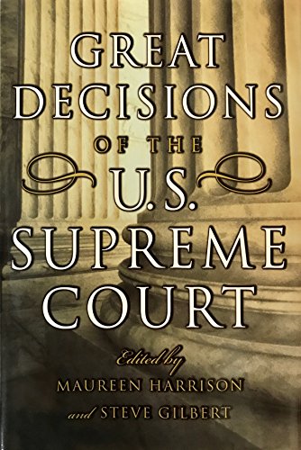 Imagen de archivo de Great Decisions Of The U. S. Supreme Court a la venta por The Maryland Book Bank