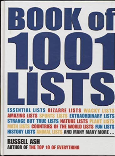 Beispielbild fr Book of 1,001 Lists zum Verkauf von Better World Books