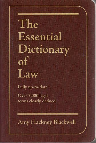 Imagen de archivo de The Essential Dictionary of Law a la venta por Wonder Book