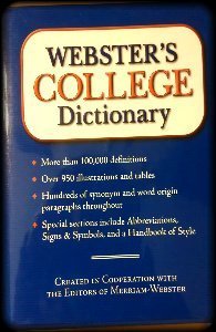 Beispielbild fr Webster's College Dictionary zum Verkauf von Better World Books