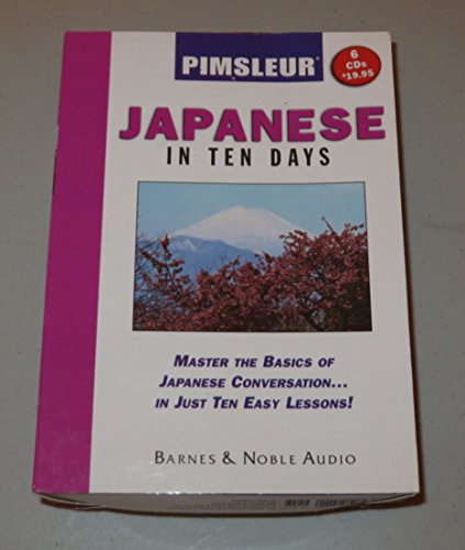 Imagen de archivo de Pimsleur: Japanese in Ten Days a la venta por Books From California