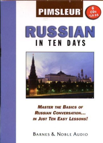 Beispielbild fr Pimsleur Russian in Ten Days (6-CDs) zum Verkauf von Wonder Book