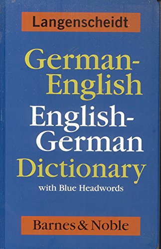 Stock image for German-English English-German Dictionary with Blue Headwords for sale by More Than Words