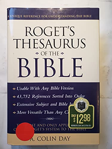 9780760754146: Roget's Thesaurus of the Bible [Hardcover] by A Colin Day