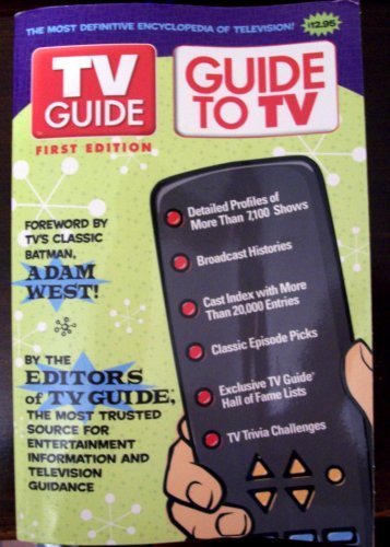 Stock image for Tv Guide Guide to Tv for sale by Better World Books