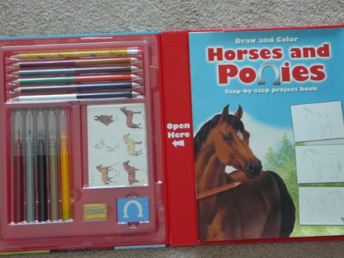 Imagen de archivo de Horses and Ponies Draw and Color a la venta por Wonder Book