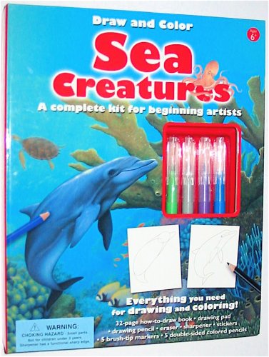Draw and Color Sea Creatures: A Complete Kit for Beginning Artists (9780760767481) by Walter Foster Publishing