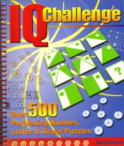 Stock image for IQ Challenge: Over 500 Perplexing Number, Letter & Visual Puzzles for sale by Better World Books
