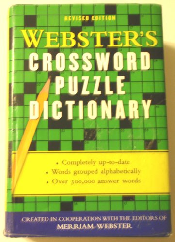 Stock image for Webster's Crossword Puzzle Dictionary for sale by Your Online Bookstore