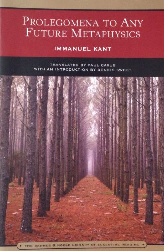 9780760786321: Prolegomena To Any Future Metaphysics [Paperback] by Kant, Immanuel