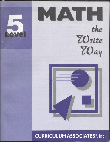 Stock image for Math The Write Way Level 5 for sale by Red's Corner LLC